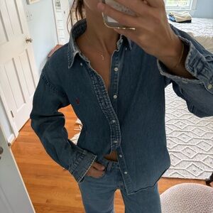 Vintage Polo Ralph Lauren Denim Shirt - Large
